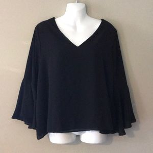 Venus Open Back Bell Sleeve Top